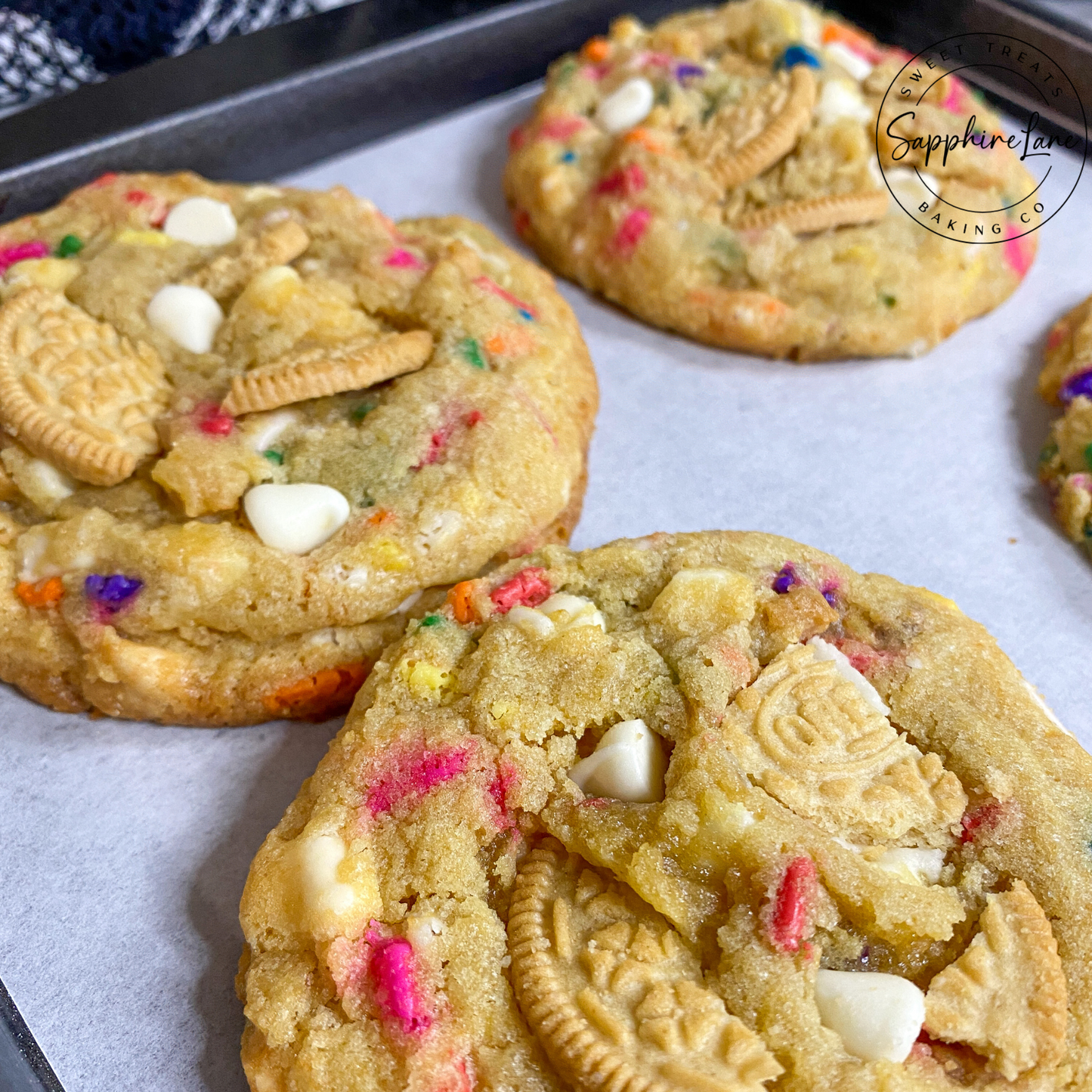 Golden Funfetti Cookies